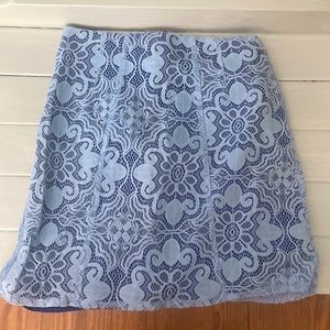 New York & Company blue lace Skirt